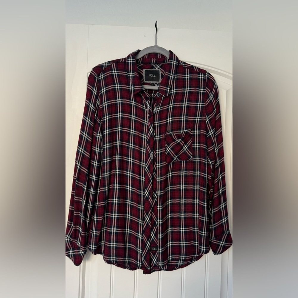 Rails Plaid Button Down, Size Large - image 2